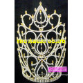 large beauty rhinestone colorful real diamond queen tiara crown